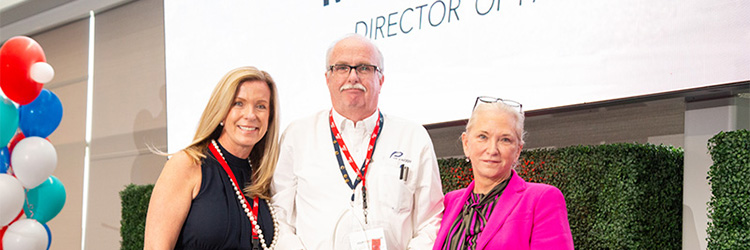 Peabody Properties presents Edward A. Fish <br> Award to director of facilities Regan